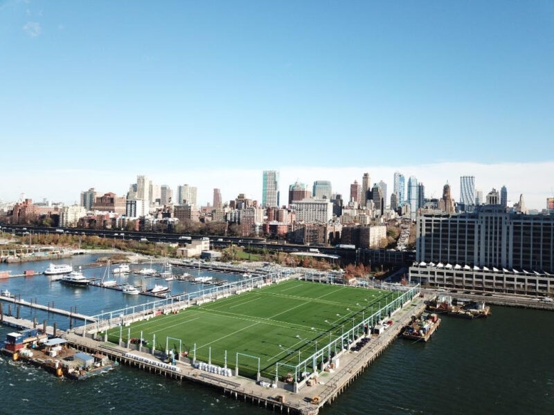 Pier 5 soccer field in Brooklyn Bridge Park open again Brooklyn