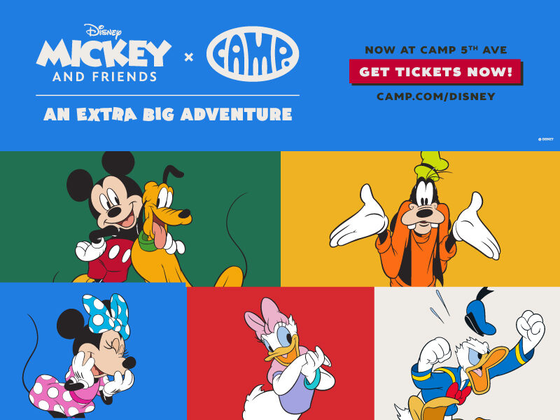 NOW OPEN: CAMP Disney's Mickey & Friends x CAMP “An Extra Big Adventure”  (sponsored) | Brooklyn Bridge Parents - News and Events for Brooklyn  families