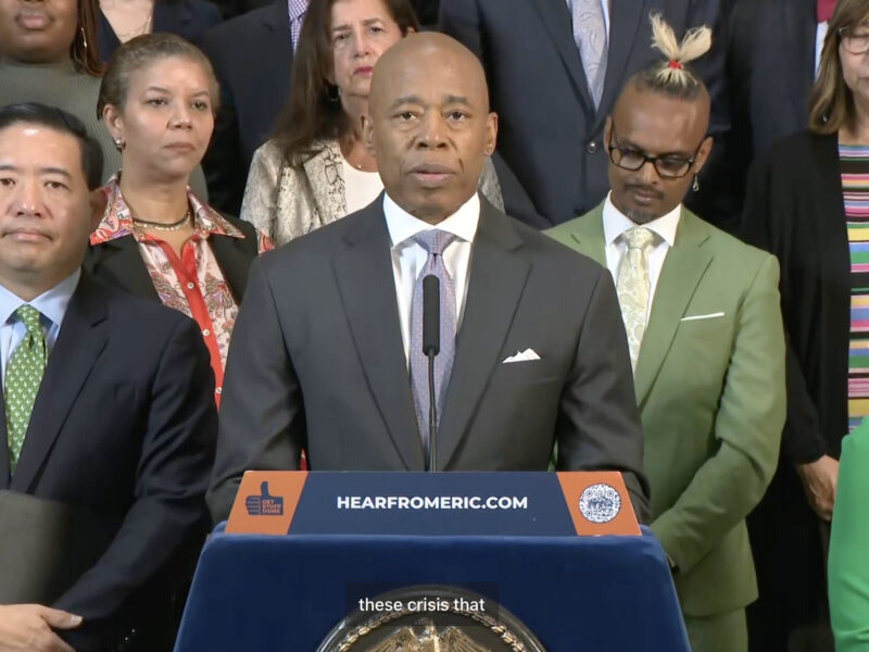 Mayor gives update on air quality in New York City...