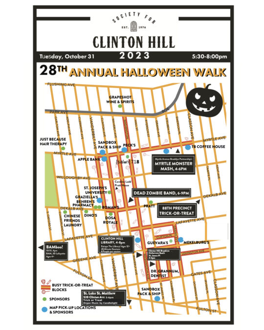 Columbia Heights 2023 Trick or Treat Map