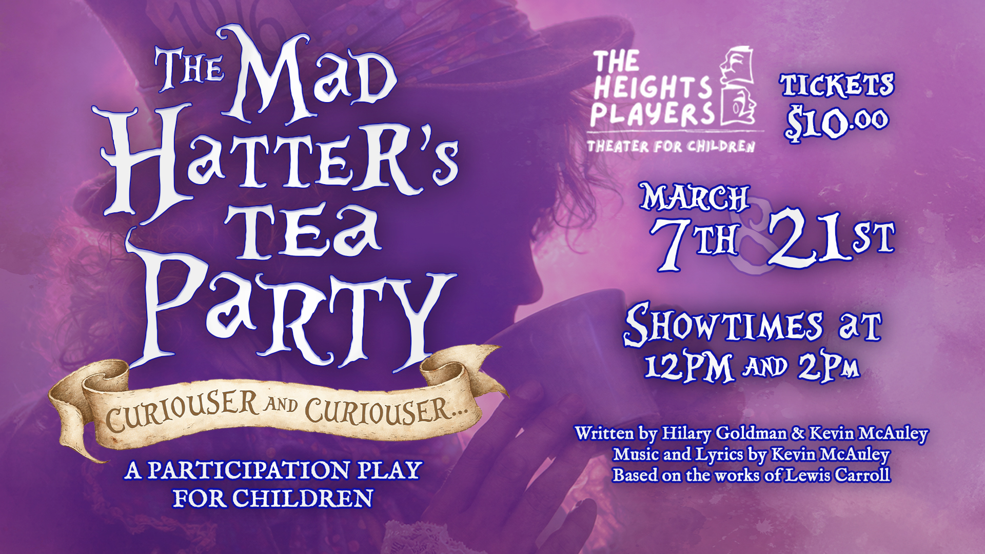 Alice in Wonderland Children’s Musical comes to Brooklyn Heights! Don’t miss this nonsensical wondiferous adventure down the rabbit hole.