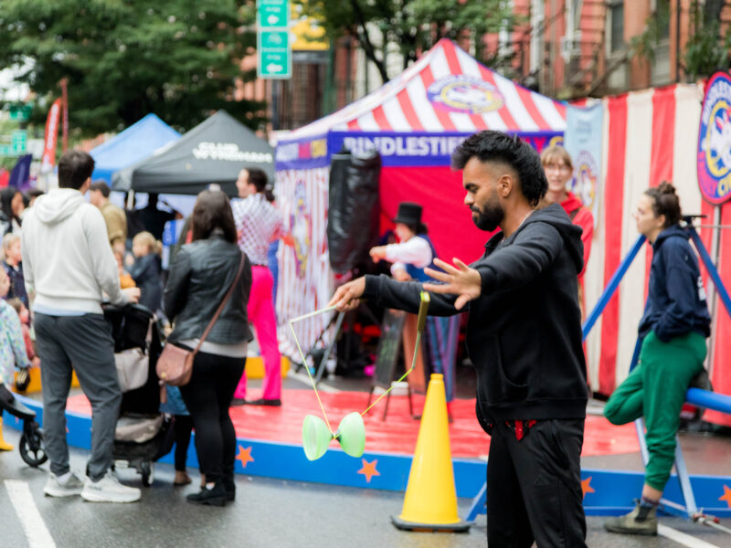 Kids at the Atlantic Antic street fair