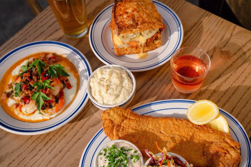 A spread of Southern dishes at Ferguson’s Country in Williamsburg