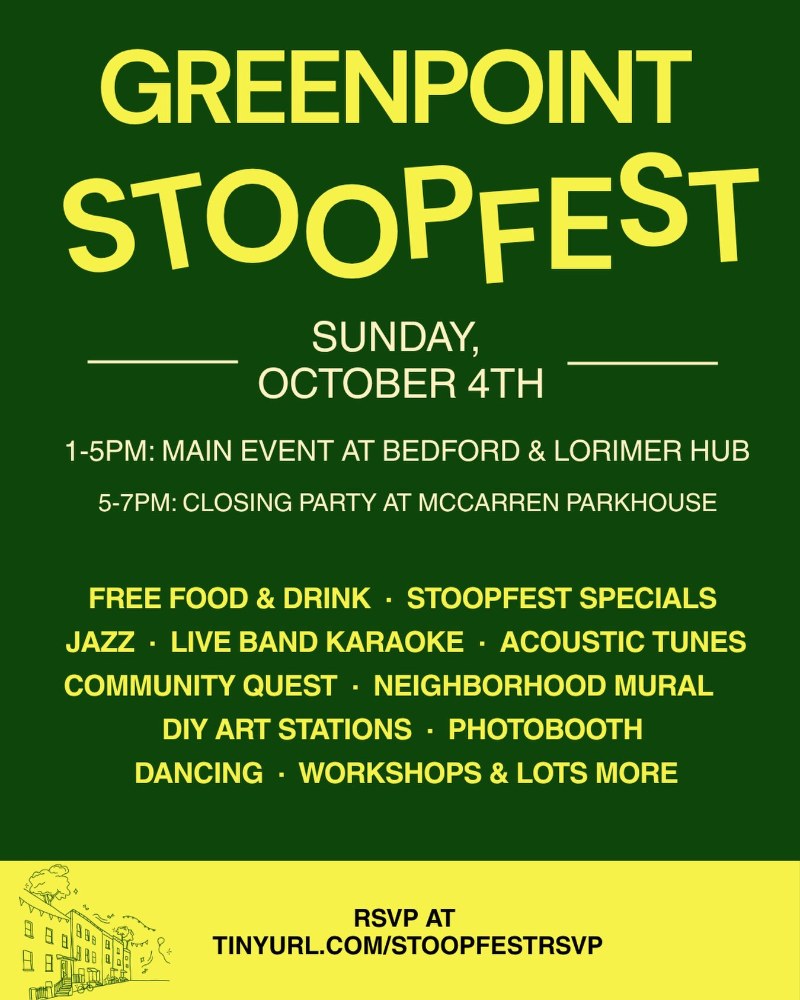 Greenpoint StoopFest flyer, Sunday October 4