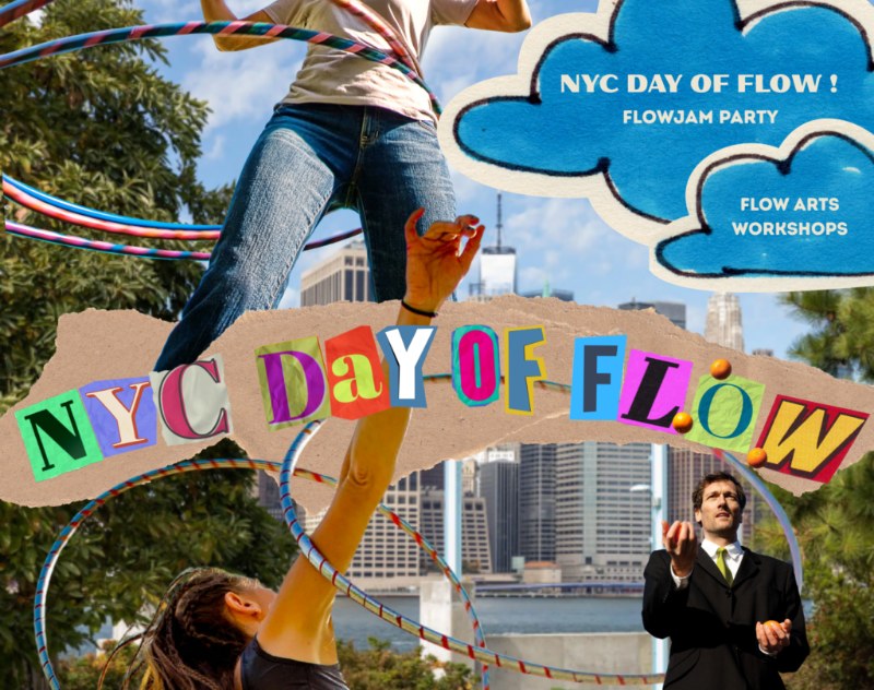 NYC Day of Flow flyer, Pier 6, Brooklyn Bridge Park