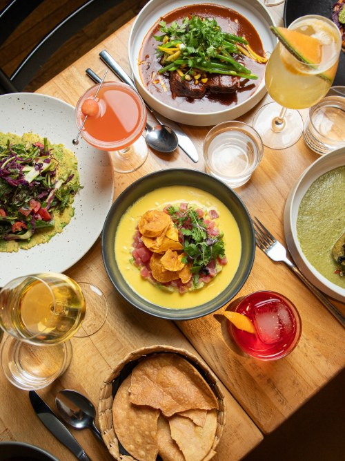 Dishes and cocktails at Alma Negra, 494 4th Avenue