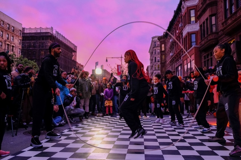 Double Dutch at Playback’s Street Party on Lafayette Avenue, Fort Greene