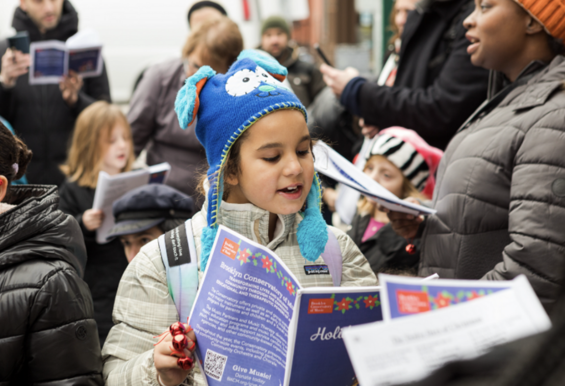 Holiday Caroling at at Brooklyn Conservatory of Music