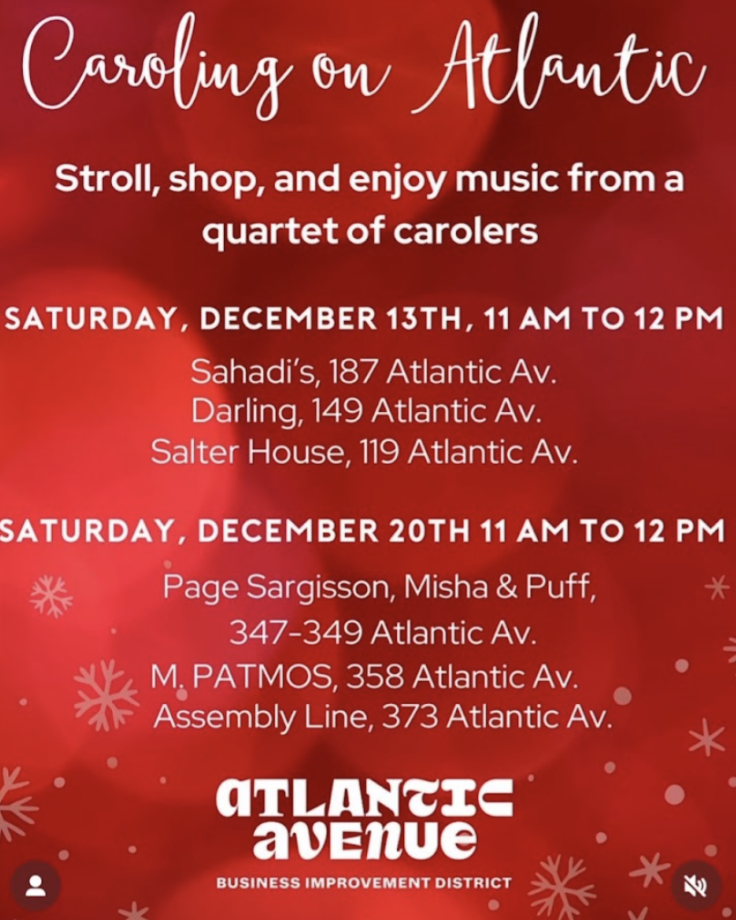 Holiday Caroling on Atlantic Avenue