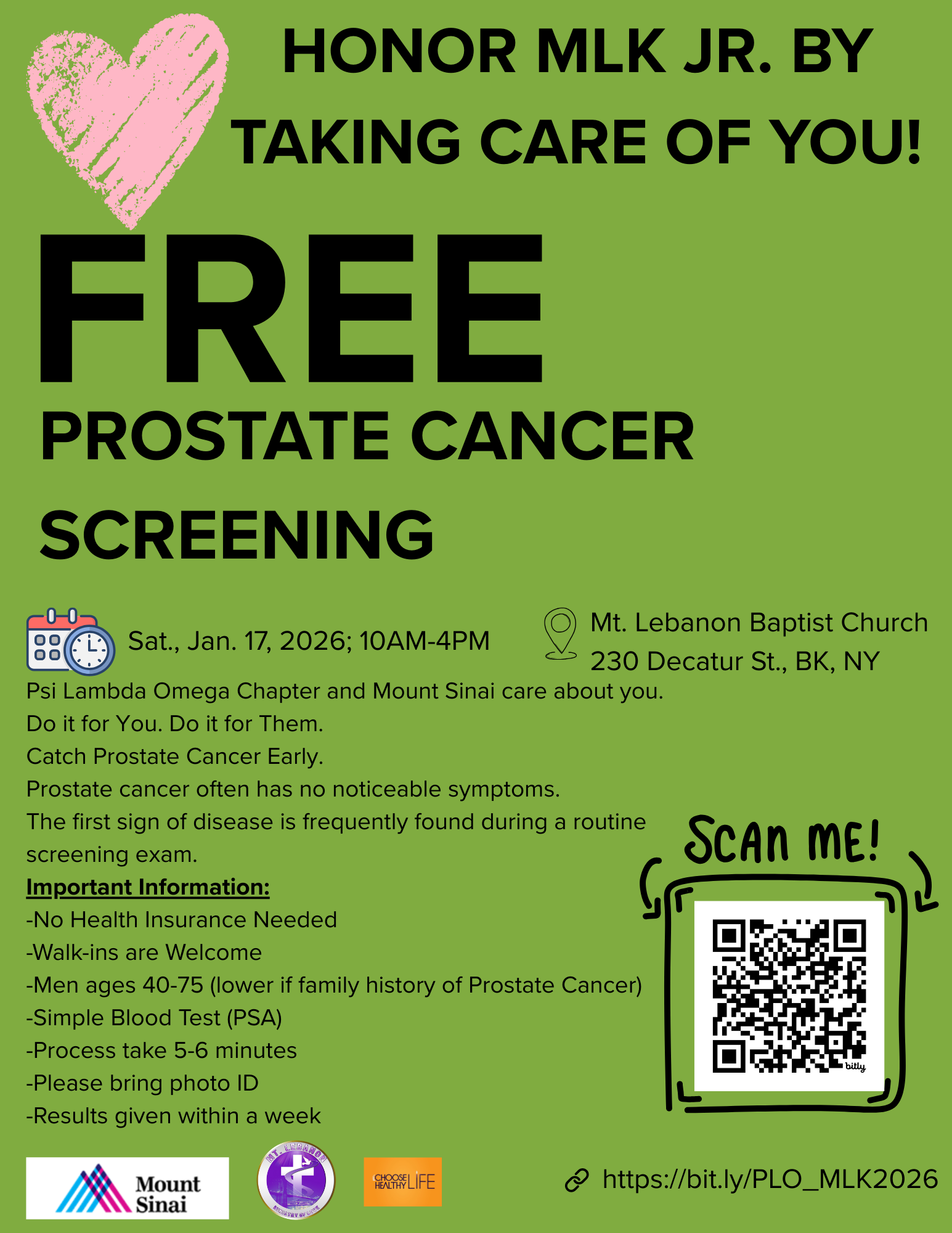 Free Prostate Cancer Screening