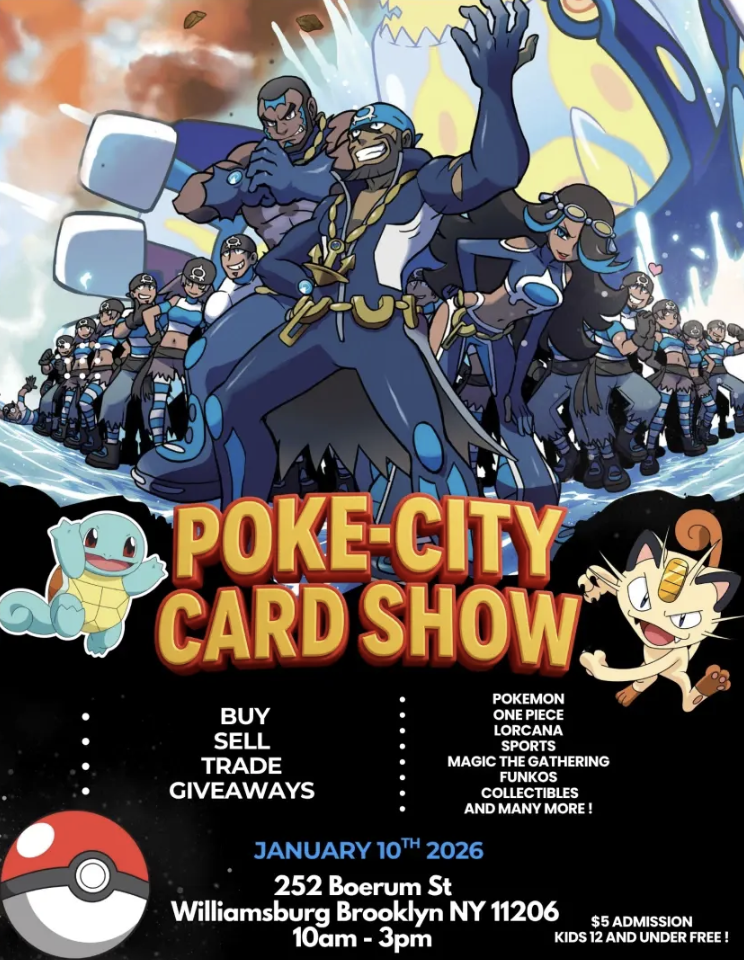 Poke City Card Show at Boerum Hall