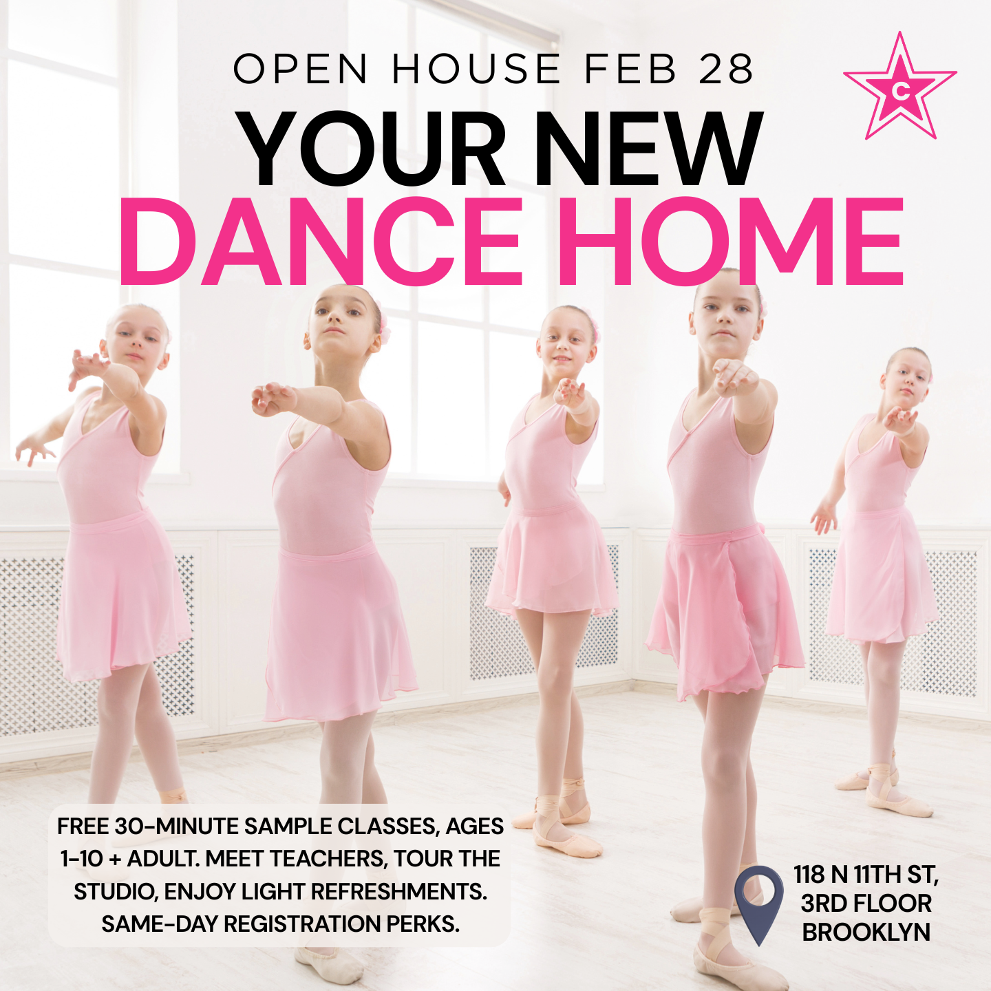 Canopy Dance – Open House: Feb 28th 2026-Free dance classes!