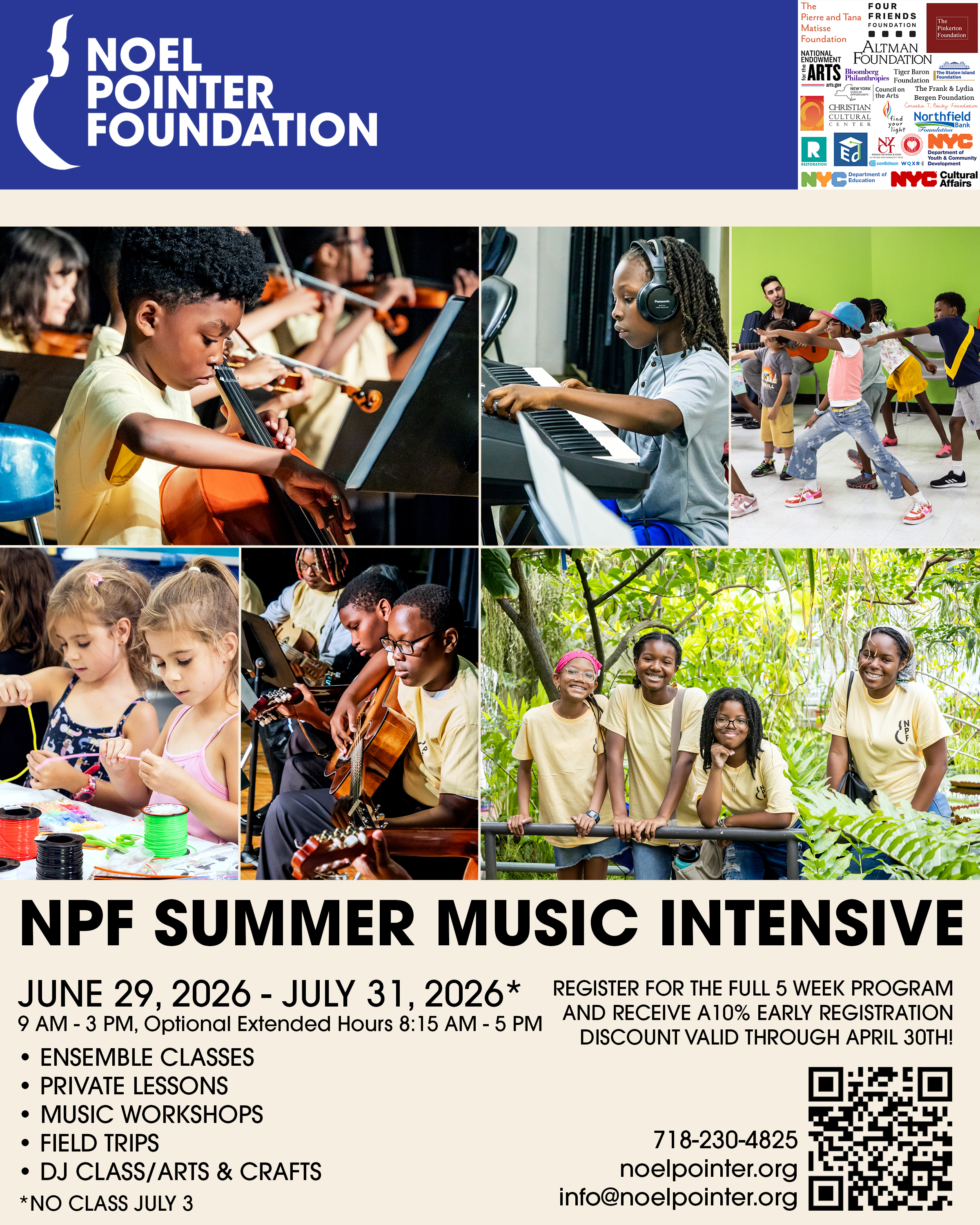 Summer Music Intensive Program Registration