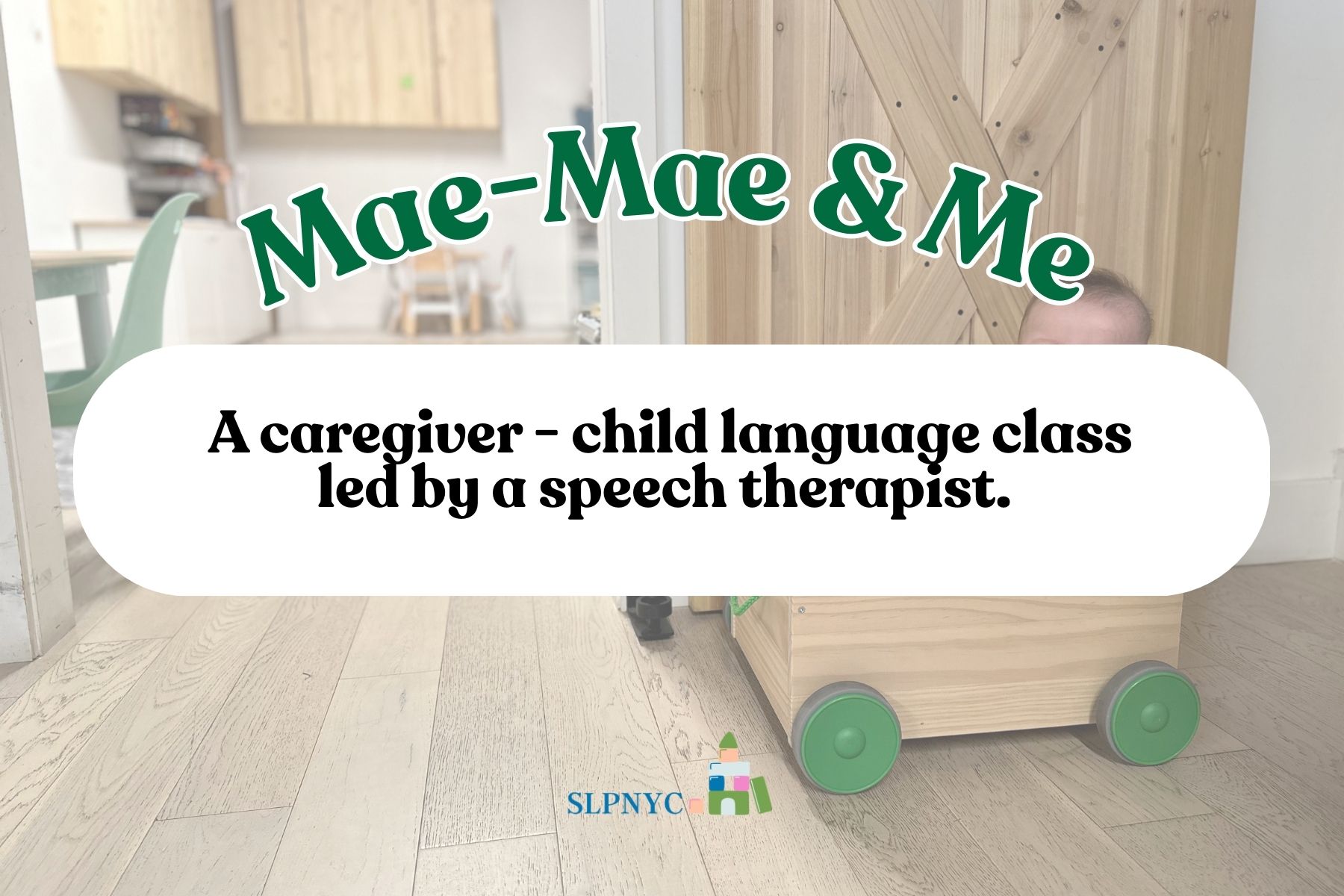 Early language classes led by a speech therapist