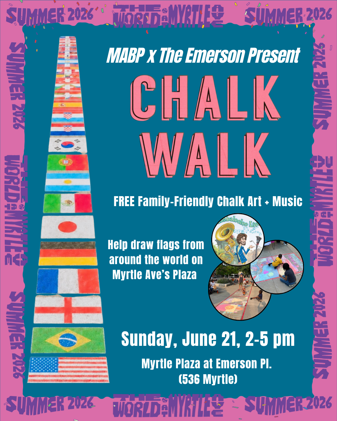 Flag Chalk Walk