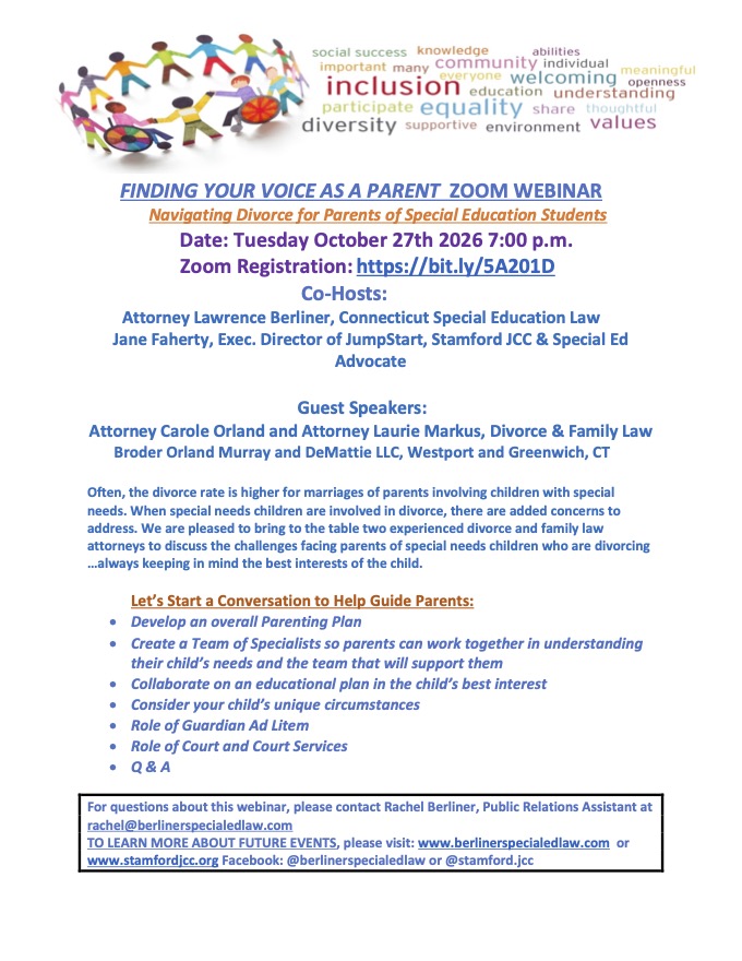 Finding Your Voice as a Parent Webinar: Navigating Divorce for Parents of Special Education Students