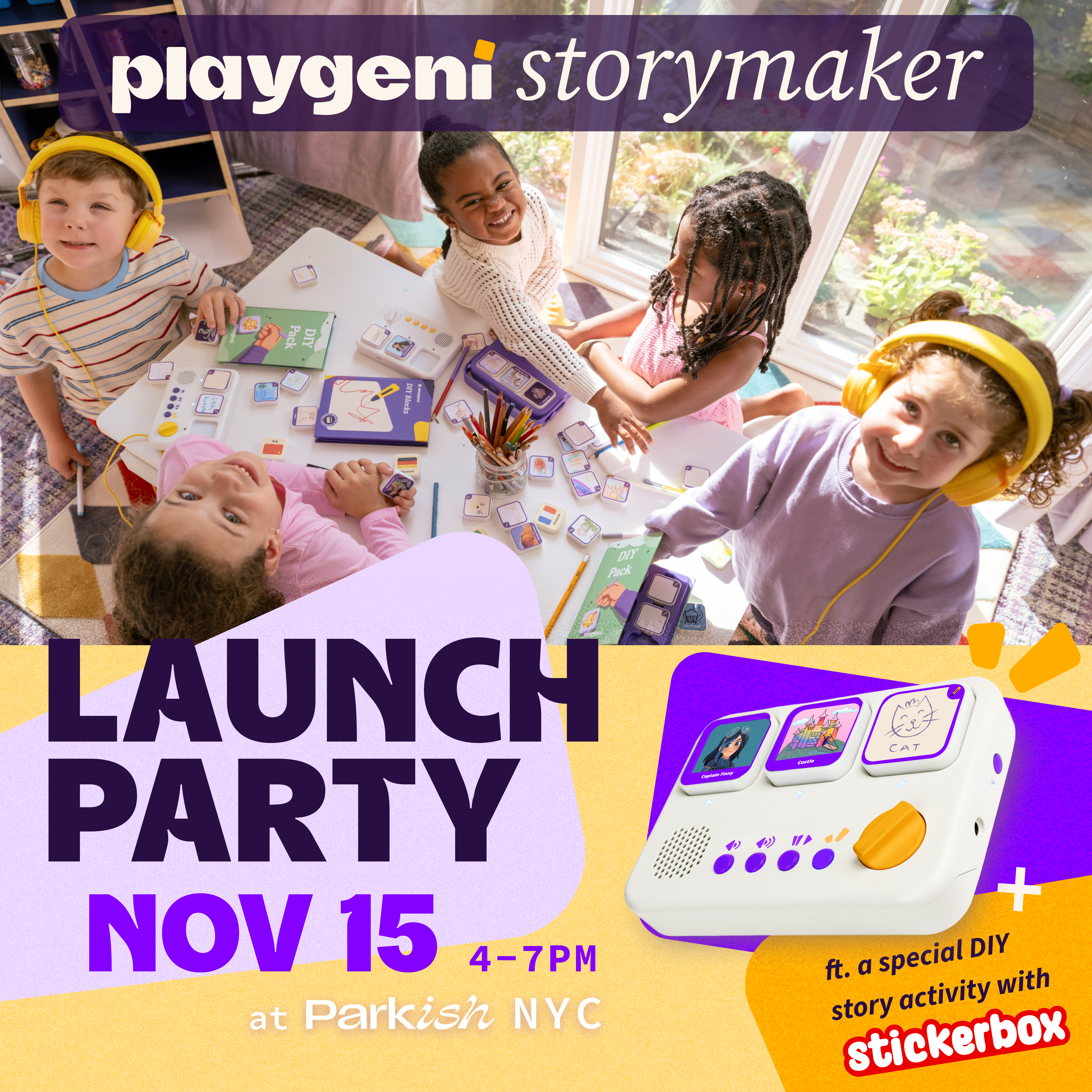 playgeni storymaker Launch Party